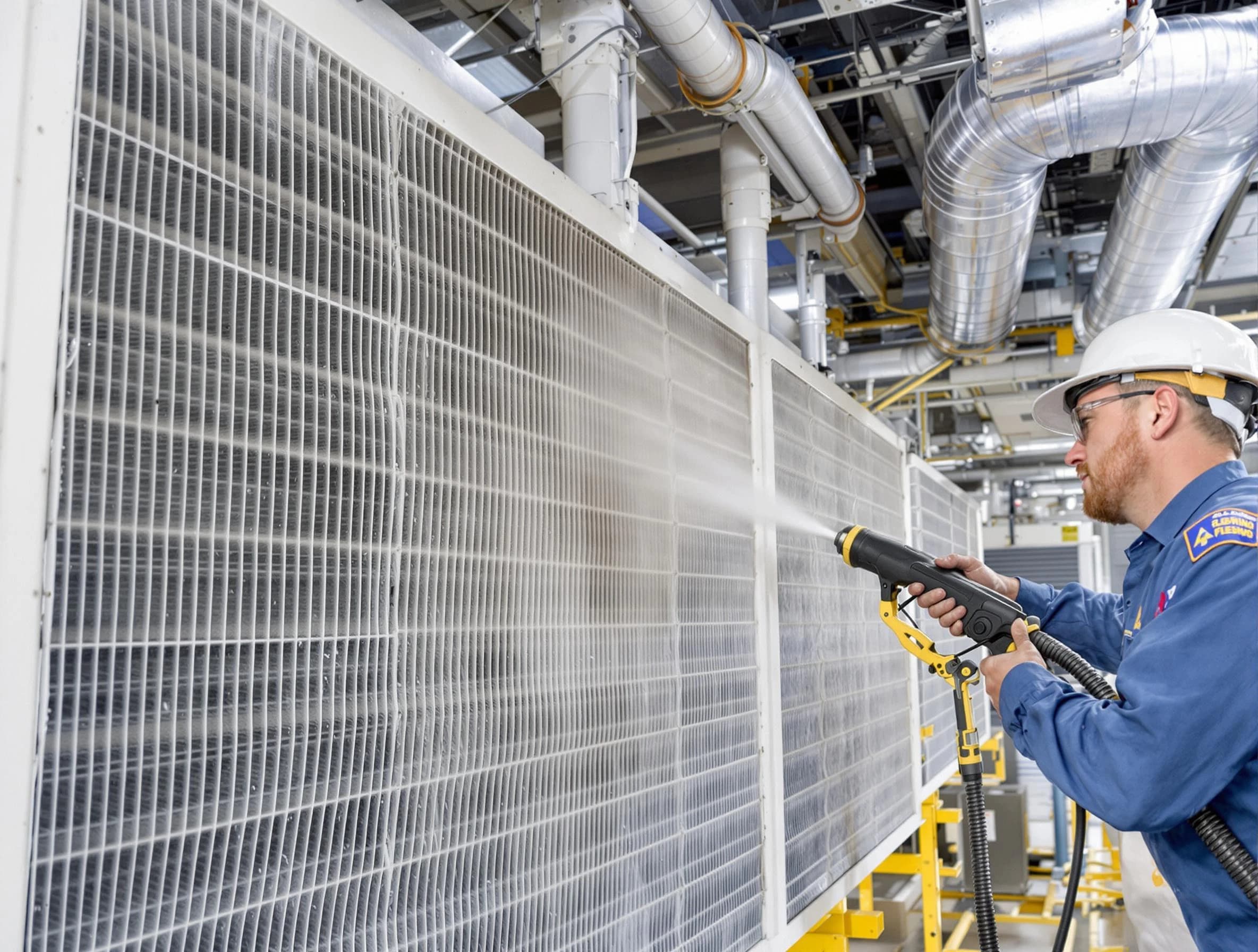 Professional commercial coil cleaning by Piedmont Air Duct Cleaning in Piedmont