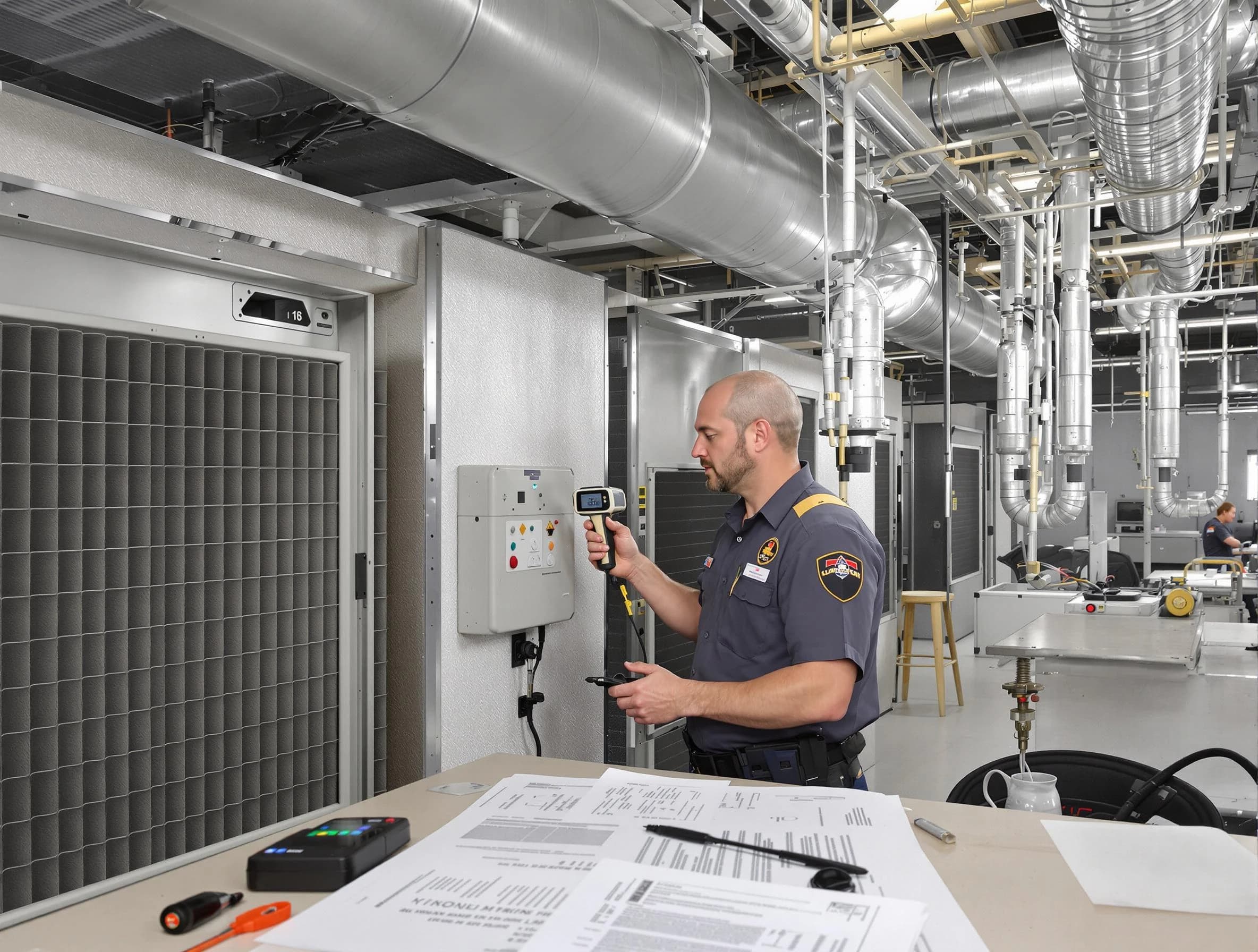 Professional filter system inspection by Piedmont Air Duct Cleaning in Piedmont