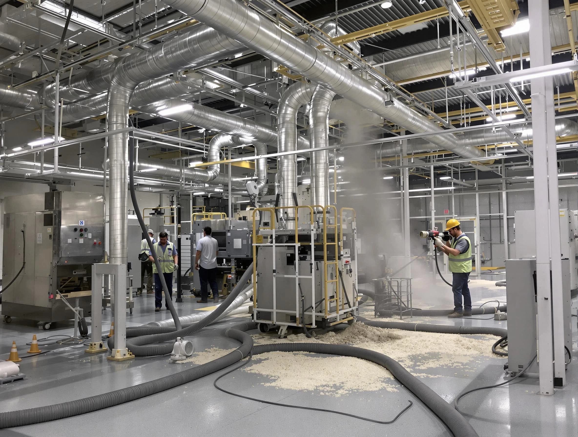 Heavy-duty industrial duct cleaning by Piedmont Air Duct Cleaning in Piedmont