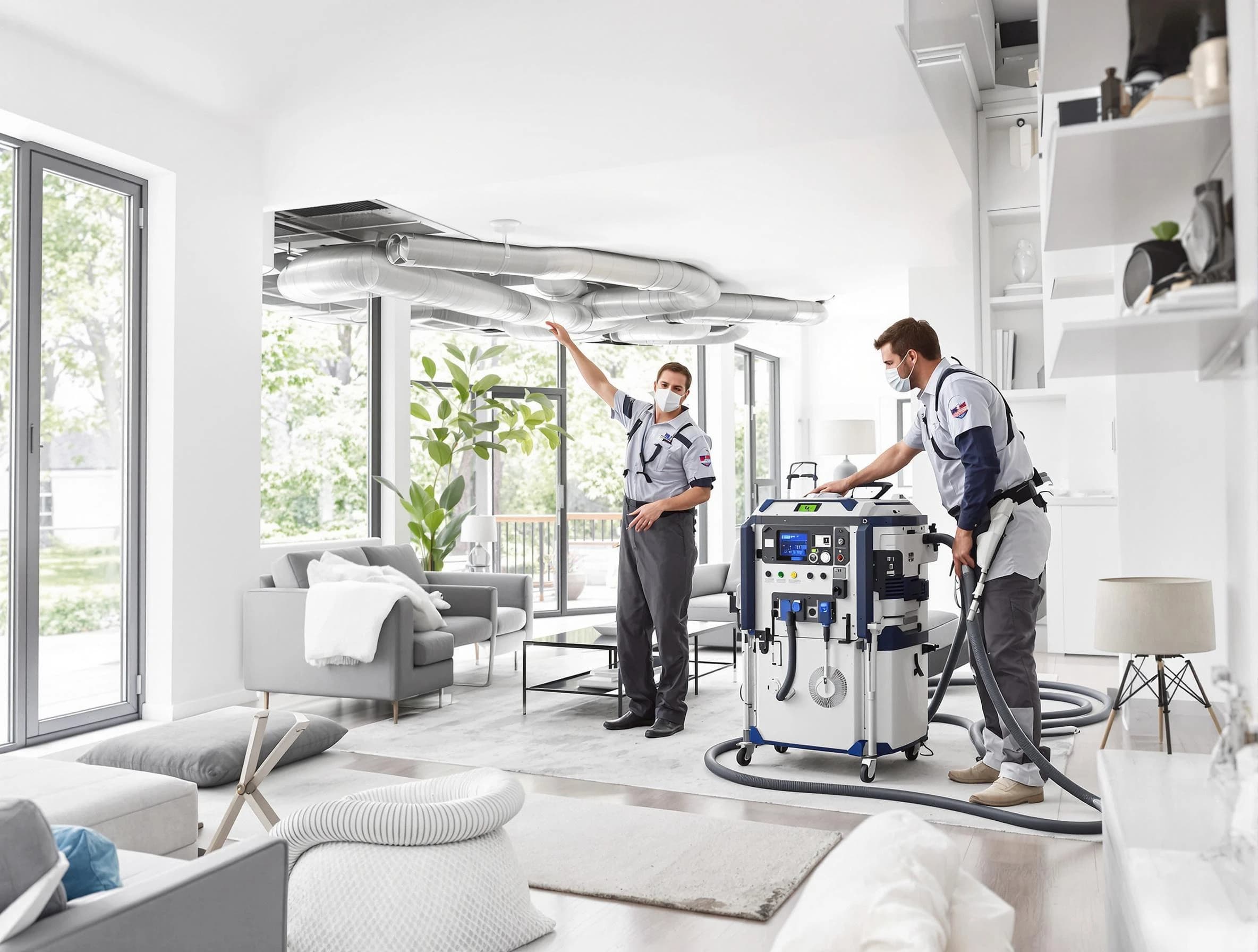 Piedmont Air Duct Cleaning professional conducting pure air duct cleaning with state-of-the-art equipment in Piedmont