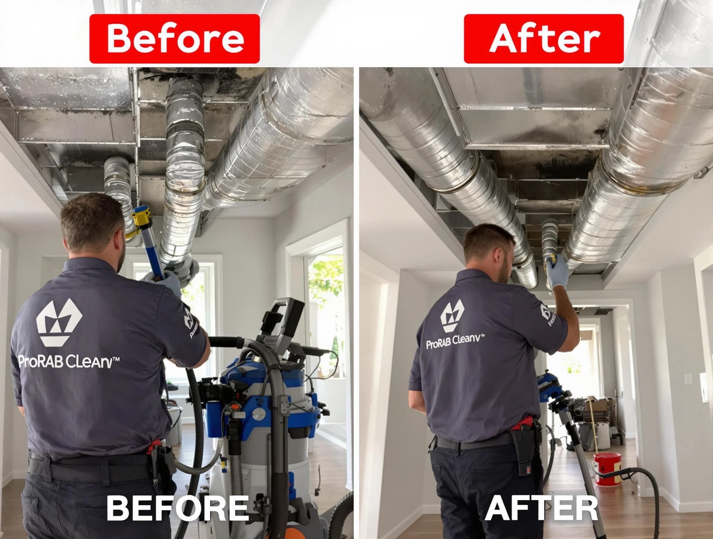 Piedmont Air Duct Cleaning expert performing thorough residential duct cleaning in a Piedmont home