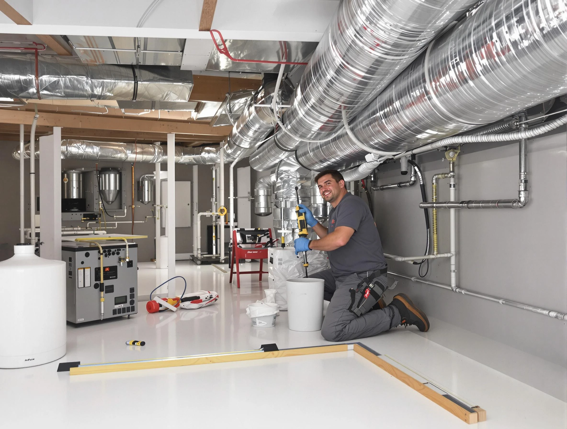 Professional duct sealing service by Piedmont Air Duct Cleaning in Piedmont