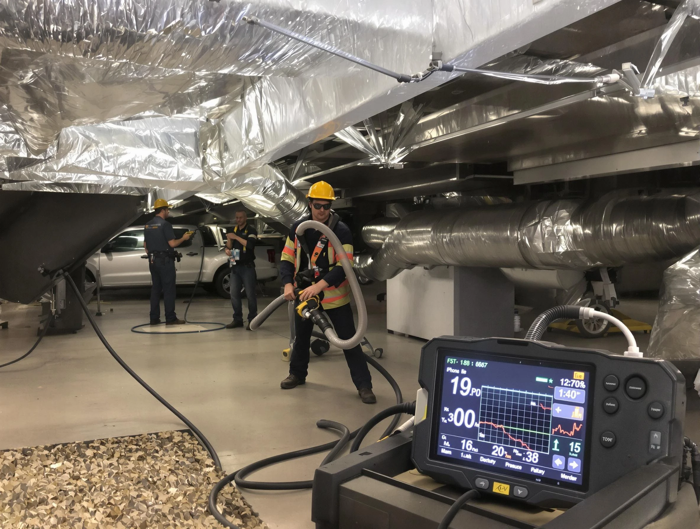 Professional negative pressure duct cleaning by Piedmont Air Duct Cleaning in Piedmont